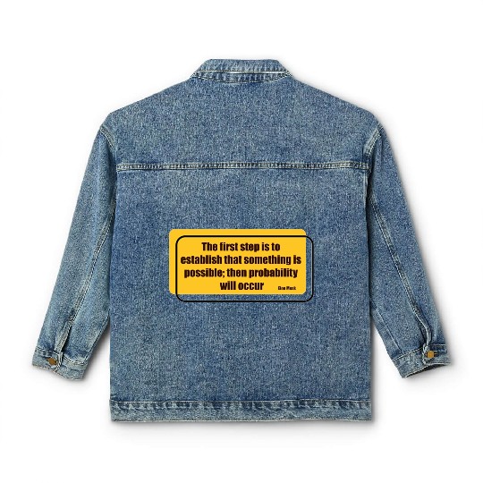 Elon Musk probability will occur 2 Classic Women's Denim Jackets