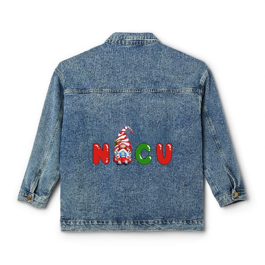 Cute NICU Christmas design Classic Women's Denim Jackets