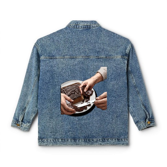 spread love design Classic Women's Denim Jackets