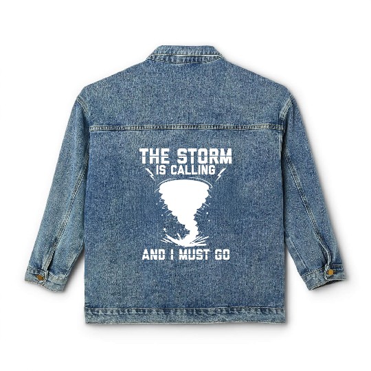 Storm Chaser Classic Women's Denim Jackets | Severe Weather Storm