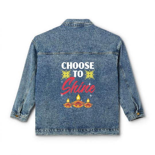 Happy Diwali Diwali Festival Indian Hindu Hinduism Classic Women's Denim Jackets