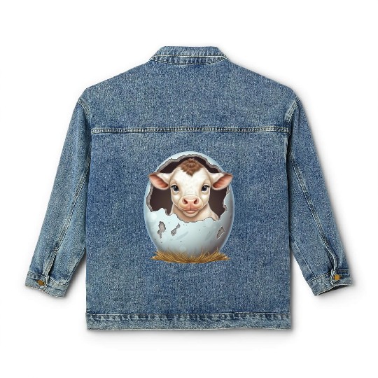 Sweet Lamb Hatching: The Beginning of New Life Classic Women's Denim Jackets