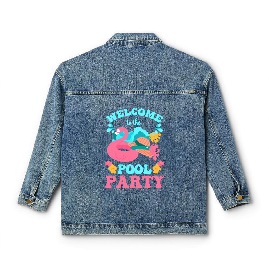 Party Party Monster Vacation Cool Classic Women's Denim Jackets