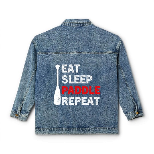 Funny Dragon Boat Racing Classic Women's Denim Jackets