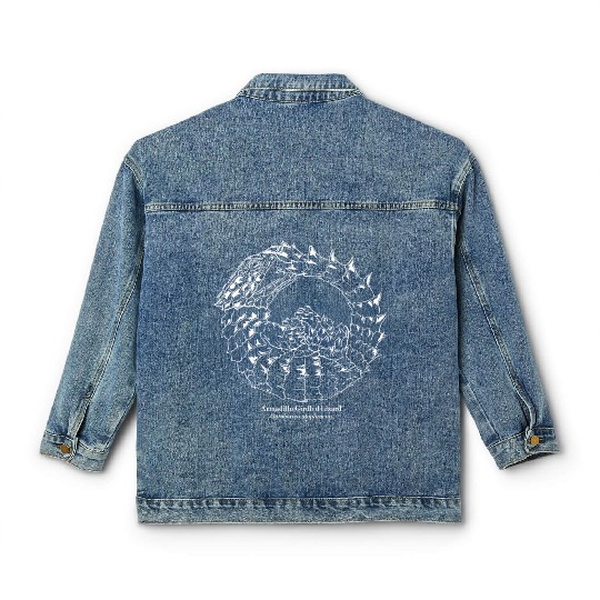 Ouroborus cataphractus Armadillo Girdled Lizard Classic Women's Denim Jackets