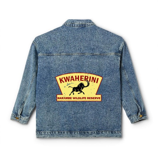 Kwaherini Harambe Wildlife Reserve Classic Women's Denim Jackets