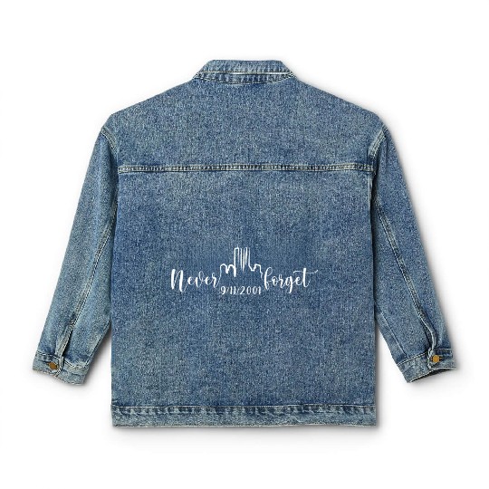 Never Forget 9 11 2001 Memory America Classic Women's Denim Jackets