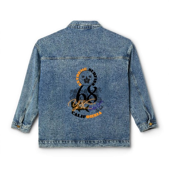 Extreme surfing santa cruz california Classic Women's Denim Jackets
