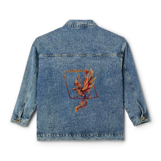 Rising Phoenix Classic Women's Denim Jackets