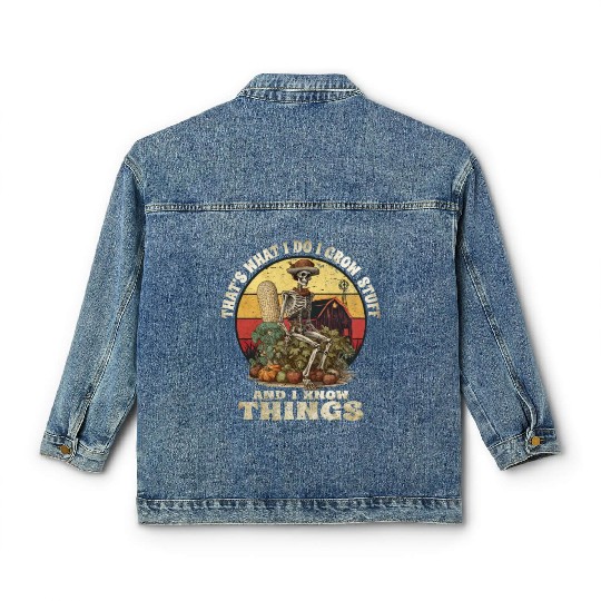 Gardening Gardener Vintage Vegetable-Garden Farmer Classic Women's Denim Jackets