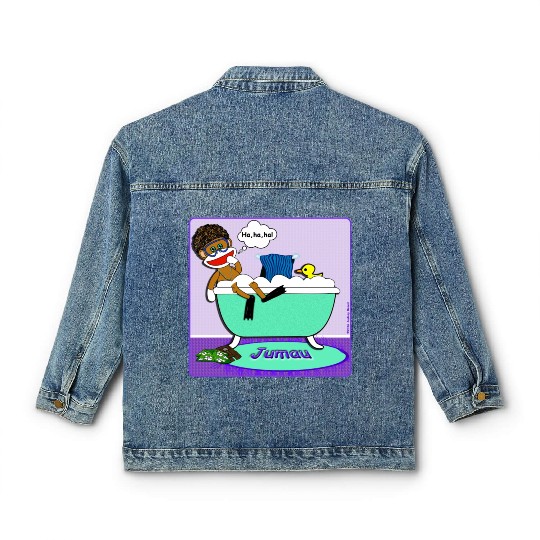 Jumau the Sock Monkey Classic Women's Denim Jackets