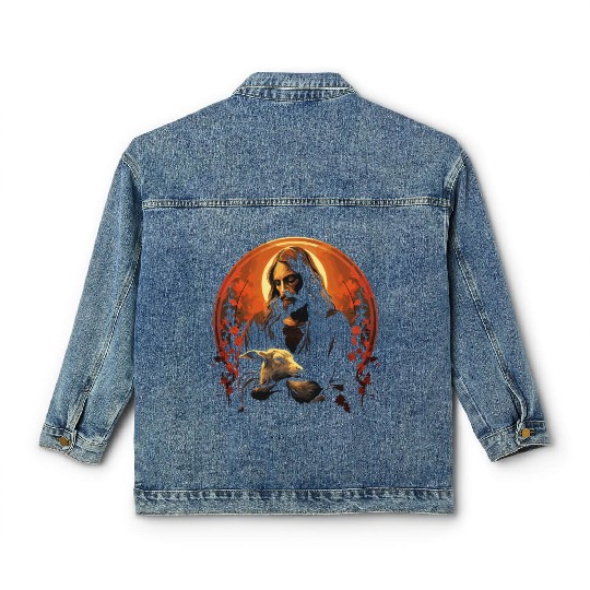 Goat Lover Kid Ranch Wool Farm Animal Farming Classic Women's Denim Jackets