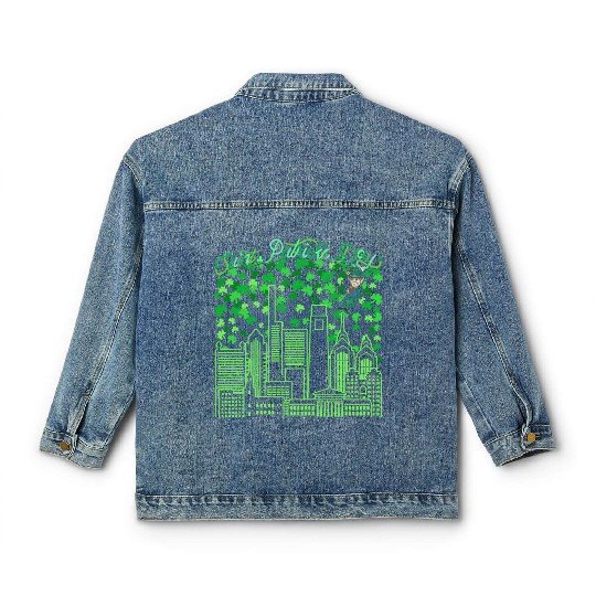 Saint Patrick's Day Philadelphia Pennsylvania Classic Women's Denim Jackets