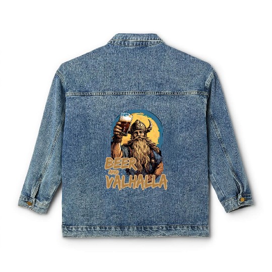 Viking World Tour Vikings Valhalla Odin for a Men Classic Women's Denim Jackets