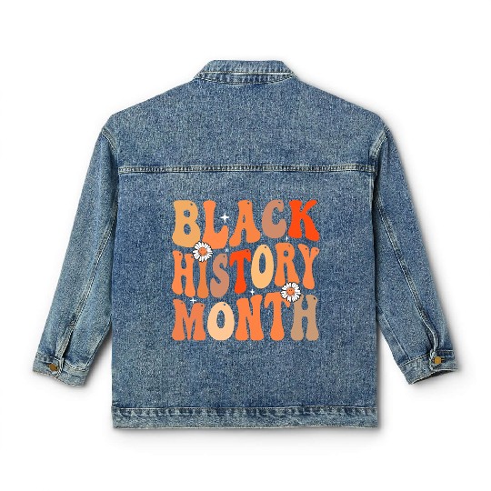 Black history month Classic Women's Denim Jackets
