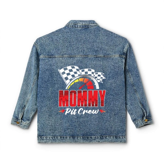 Mommy Pit Crew Classic Women's Denim Jackets