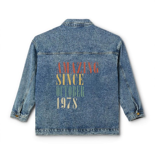 october 1978 Anniversary october 1978 october Classic Women's Denim Jackets