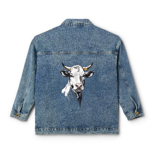 Cow retro Classic Women's Denim Jackets