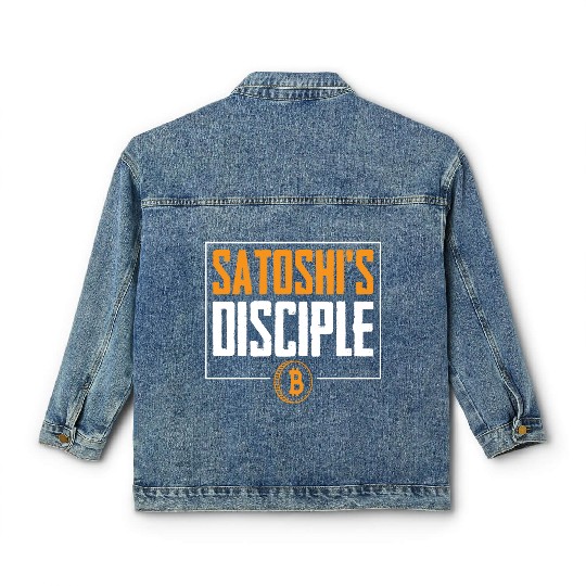 Satoshi's Disciple Bitcoin Logo Classic Women's Denim Jackets