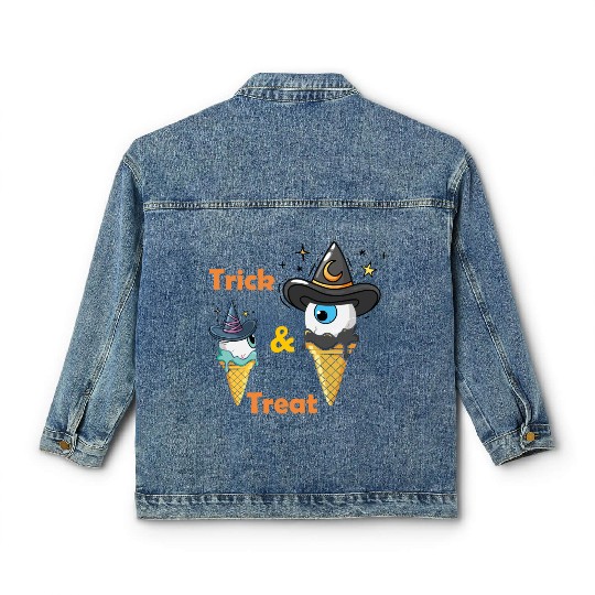 Vallina Ice Cream Halloween Classic Women's Denim Jackets
