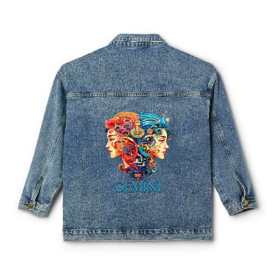Embrace Your Gemini Identity: Gemini Pride Classic Women's Denim Jackets