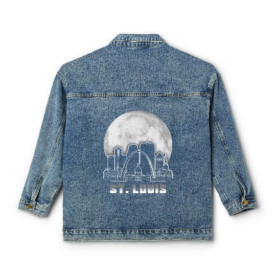 St. Louis Missouri Full Moon Classic Women's Denim Jackets
