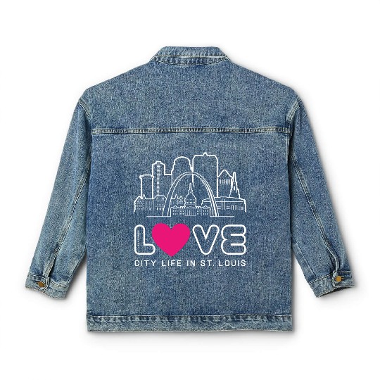 Love City Life in St. Louis Missouri Classic Women's Denim Jackets