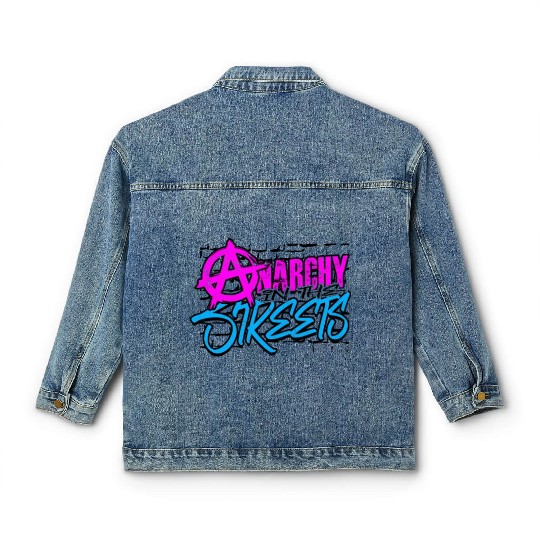 Anarchy in the Streets - Punk Classic Women's Denim Jackets