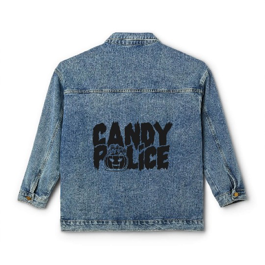 Candy Police Funny Halloween Classic Women's Denim Jackets