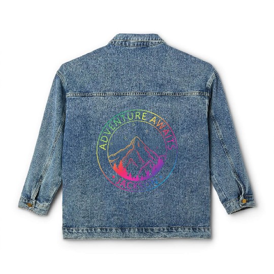 Jackson Jackson Hole Valley Wyoming Usa Adventure Classic Women's Denim Jackets