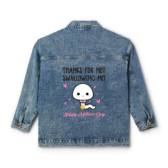 Funny Mother's Day Stickers Classic Women's Denim Jackets