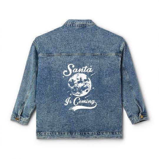 Santa is Coming Classic Women's Denim Jackets