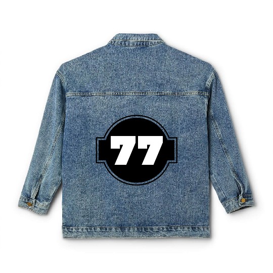 Congratulations 77 Years - Number Seventy-Seven Classic Women's Denim Jackets