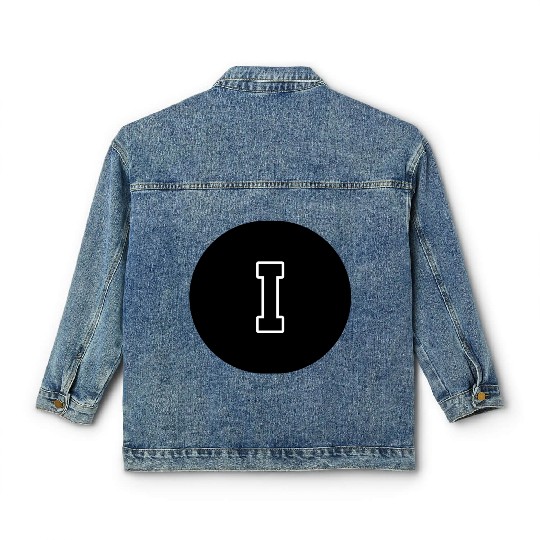 Number One Greek Numbering - One Classic Women's Denim Jackets