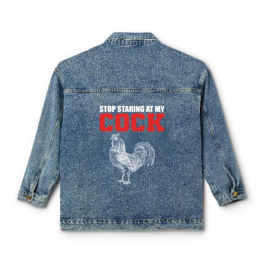 Stop Staring Joker or Comedian Gift Classic Women's Denim Jackets