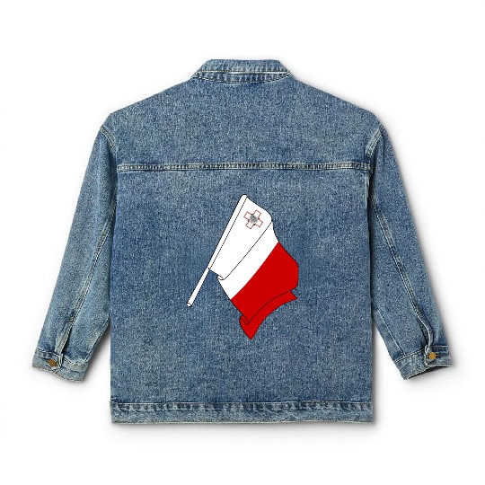 Flag of Malta Classic Women's Denim Jackets