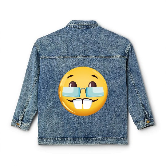 GOOFY AHH nerd goofy ahh meme Classic Women's Denim Jackets