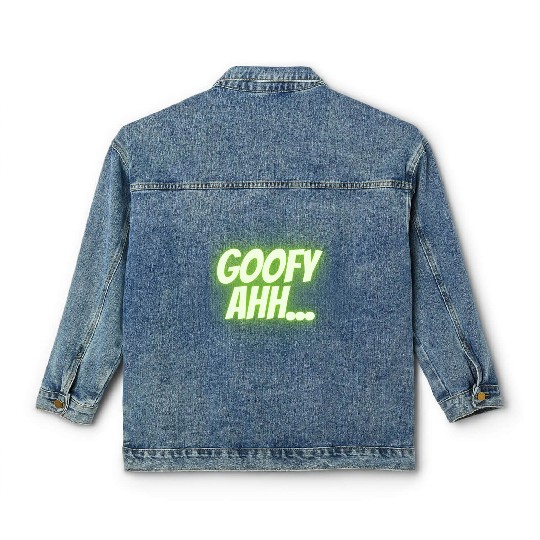 Gooeey Green Goofy Ahh Classic Women's Denim Jackets