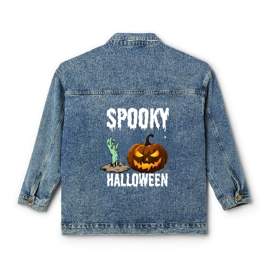 Frightful Fashion: Scary Good Halloween Tees Classic Women's Denim Jackets