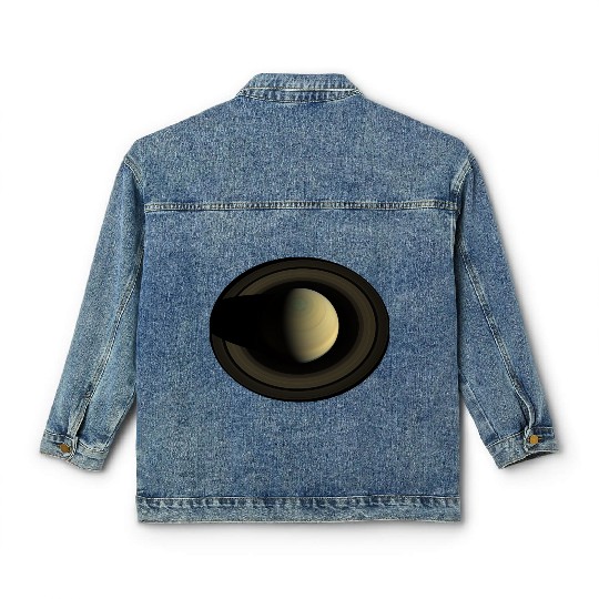 Saturn The Jewel of the Solar System Classic Women's Denim Jackets
