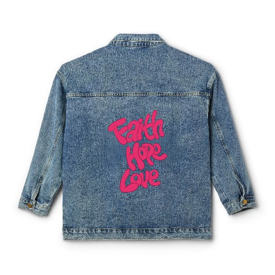 Hopeful Hearts Embrace Classic Women's Denim Jackets