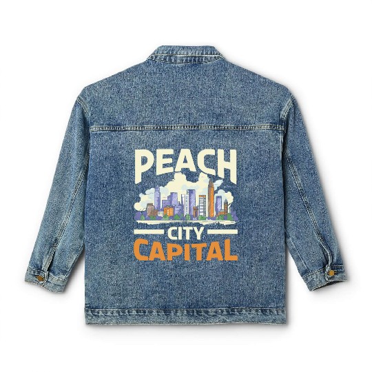 Atlanta City Georgia USA America United States Classic Women's Denim Jackets
