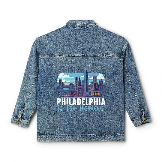 Philadelphia City Pennsylvania USA United States Classic Women's Denim Jackets