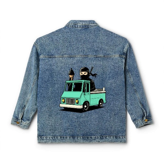 Ice Cream Ninja Classic Women's Denim Jackets