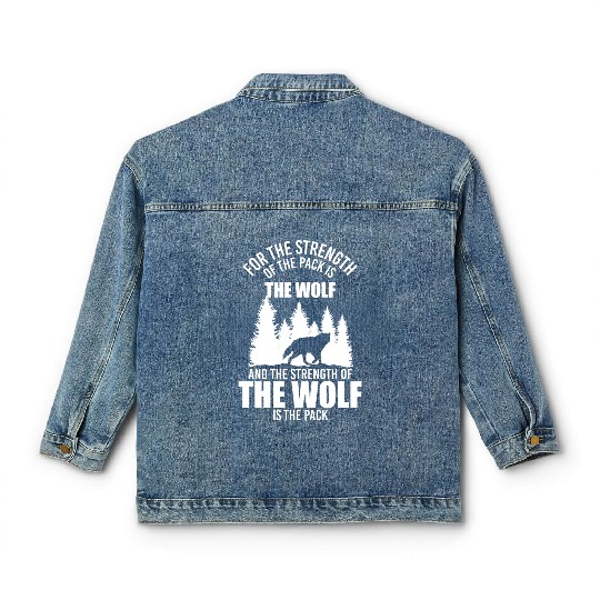 Werewolf Animal Nature Predator Classic Women's Denim Jackets
