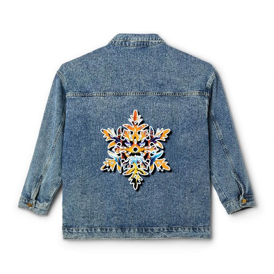 Snow flake kid Classic Women's Denim Jackets
