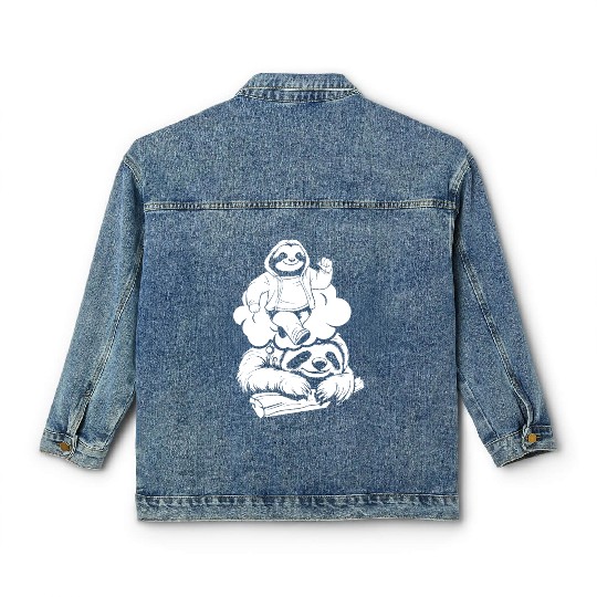 Sloth Funny Classic Women's Denim Jackets