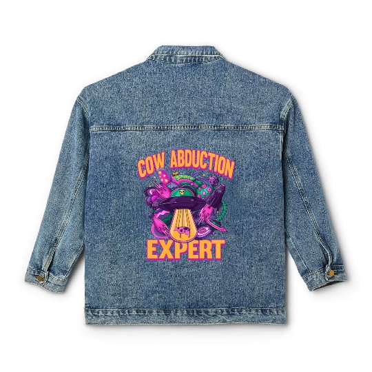 Alien, Aliens, UFO, UAP, Space Unknown Flight Classic Women's Denim Jackets