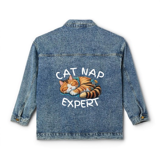 Cat Nap Expert Classic Women's Denim Jackets