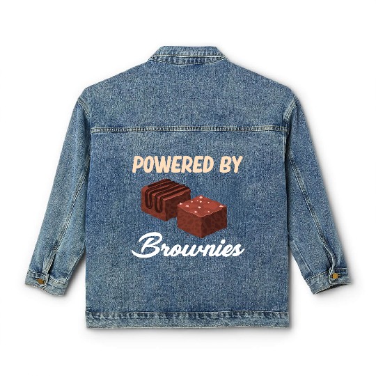 Powered By Brownies Lover Fudge Cookie Classic Women's Denim Jackets